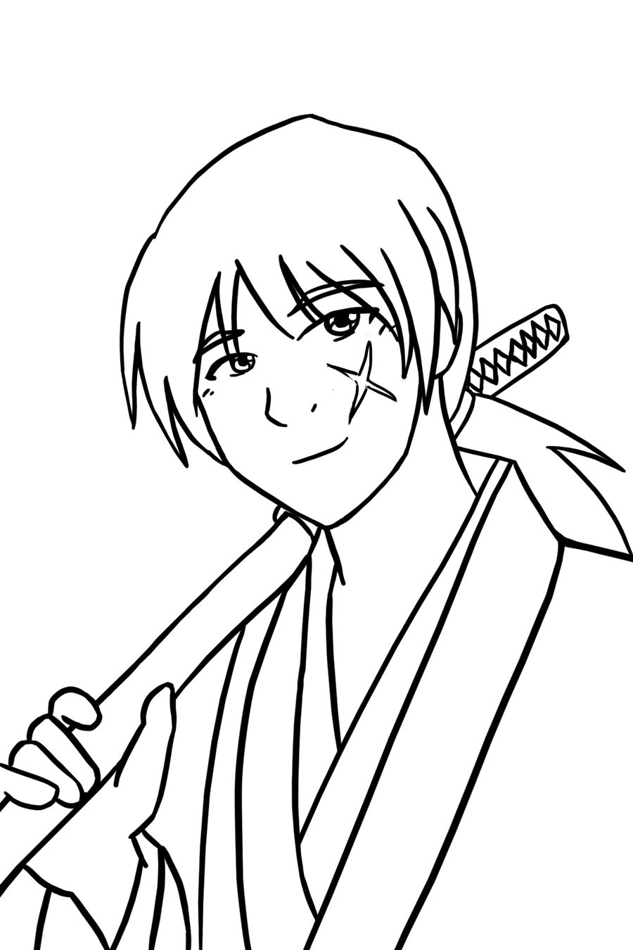 Kenshin Lineart