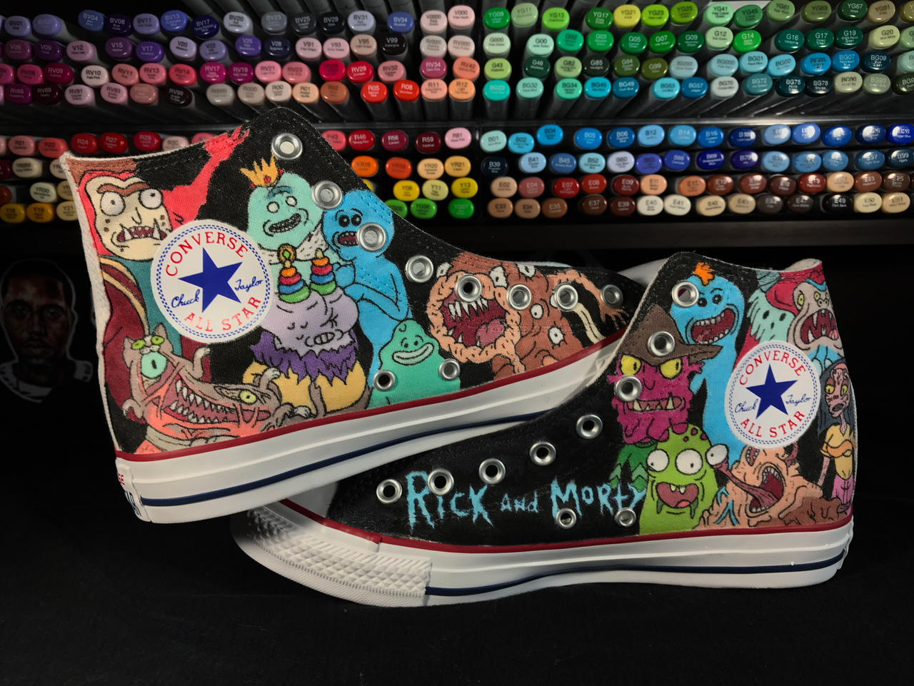 Rick and Morty Converse Hi Tops