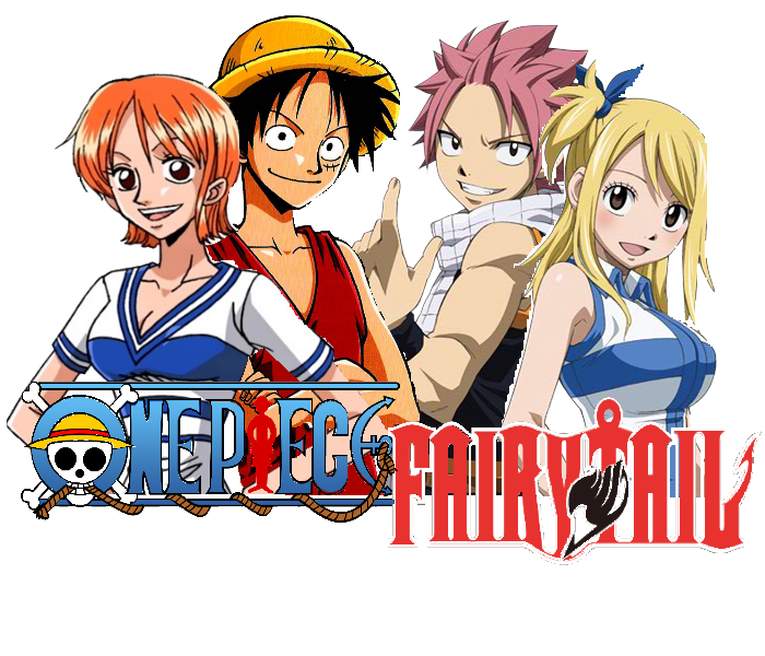 One piece X Fairy tail  One piece fairy tail, Fairy tail funny