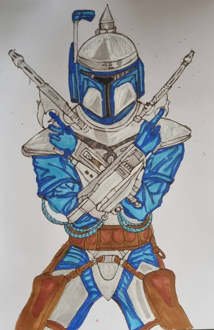 Jango Drawing Jango Fett by LordDreamMaker on DeviantArt