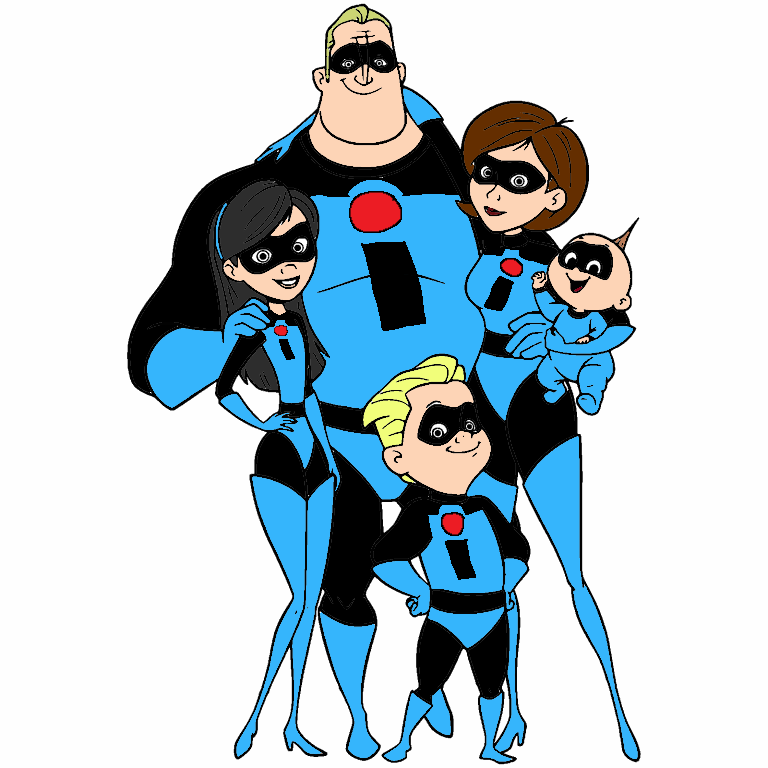 The Incredibles Wearing Mr. Incredible's Blue suit by lucaschannel07 on ...