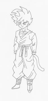 Hero dbz line art