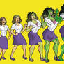 She - Hulk transform sequence_colored