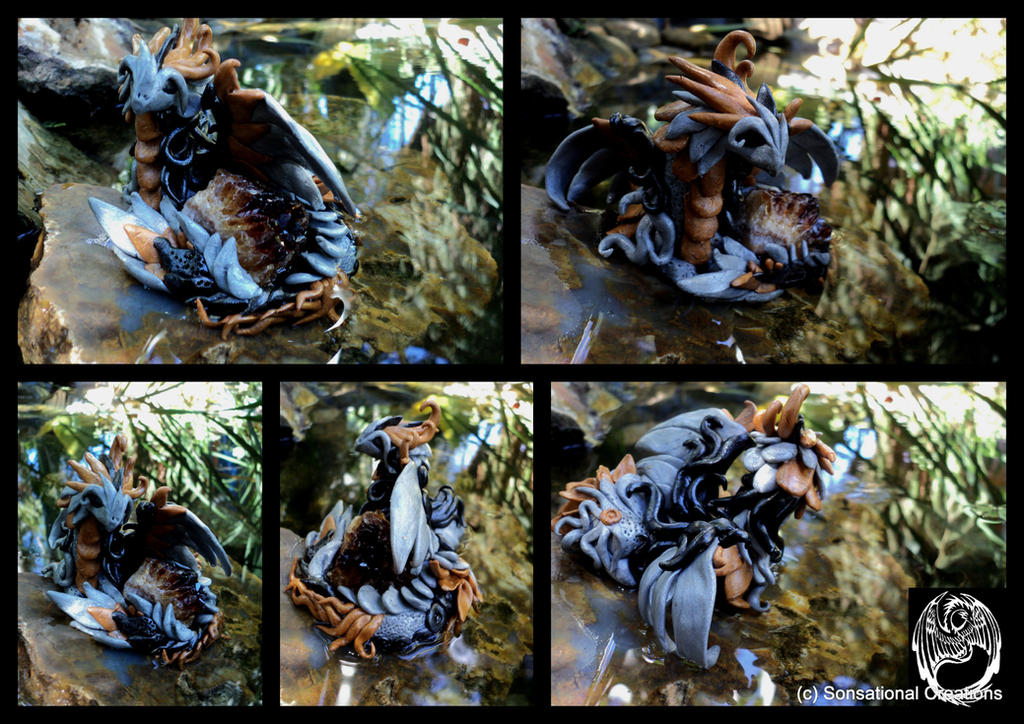Swelththyrae - Handmade dragon statue - SOLD