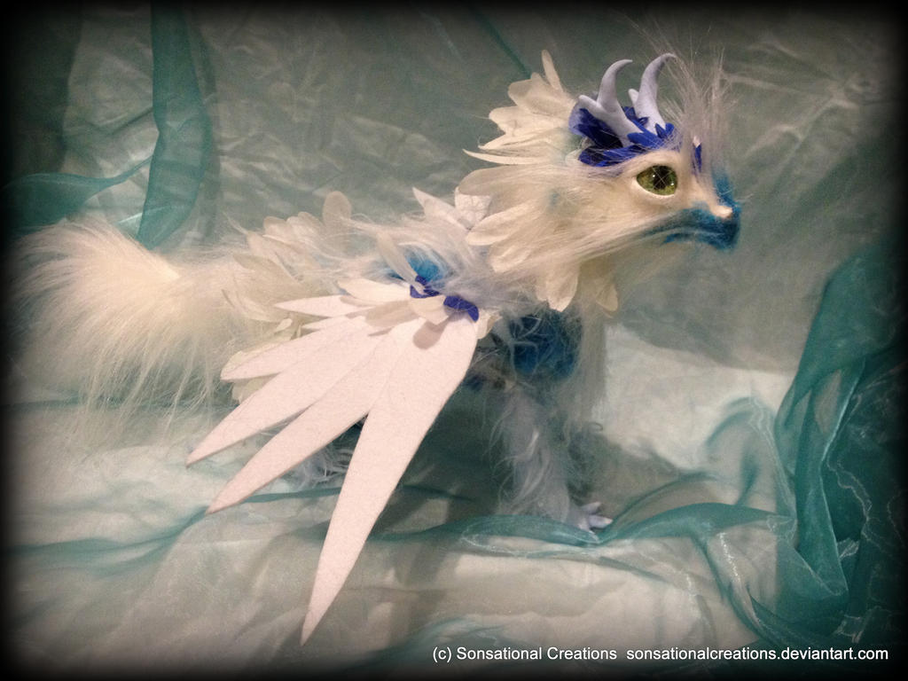 Frost Dragon - Handmade OOAK Artdoll - SOLD