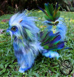 Tropical Dragon - OOAK Poseable art doll dragon by SonsationalCreations