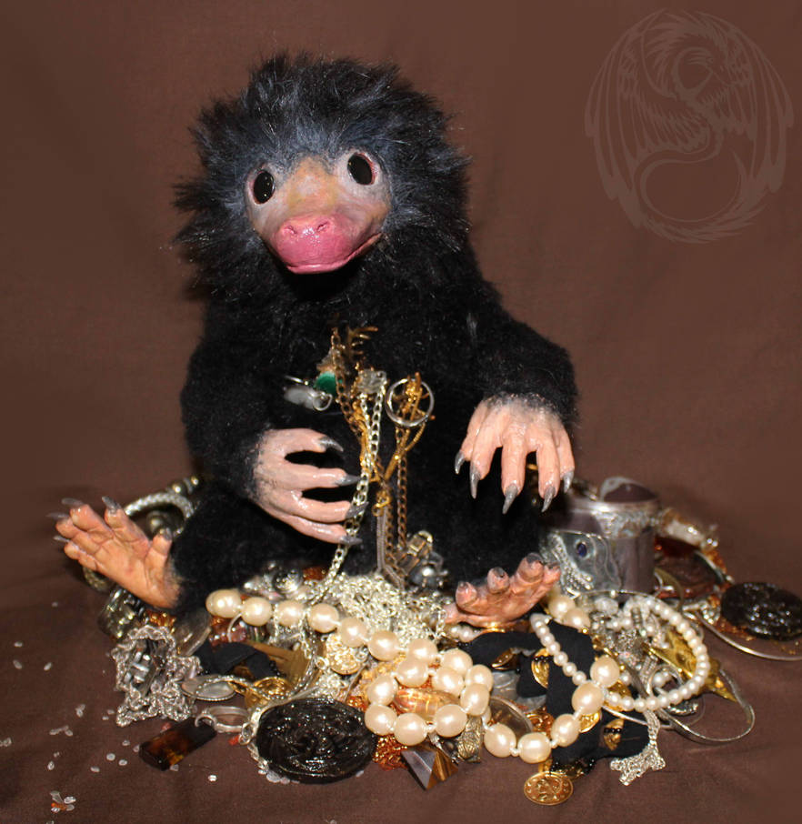 Patrick - Handmade OOAK Poseable Niffler by SonsationalCreations