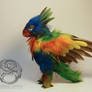 Lorakeet Dragon - Handmade OOAK Poseable Artdoll