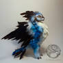 Bluejay Dragon - Handmade OOAK Poseable Art doll