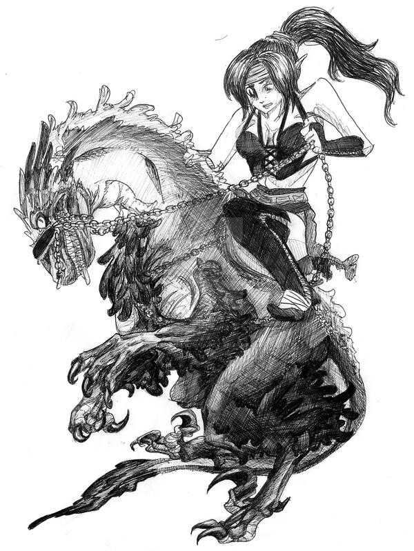 Demon Raptor Drawing raptor by Demon-Kazuma on DeviantArt
