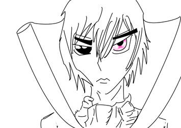 Lazy unfinished lineart of Lelouch