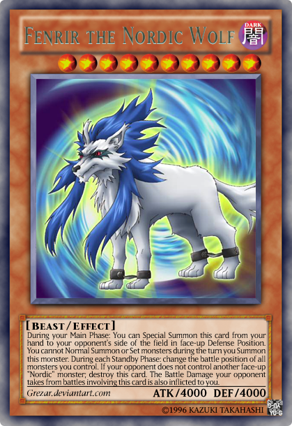 fenrir yugioh card Yu-Gi-Oh! - Gleipnir, The Fetters of - LEHD-ENB24 - Common - 1st Edition - Legendary Hero Decks Rare Platinum Secret Rare card from YuGiOh Fenrir the Nordic Wolf by