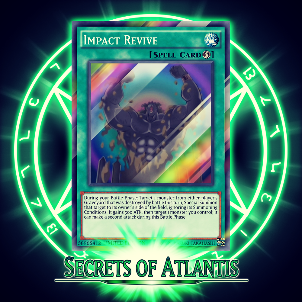 revive card yugioh Impact Revive ANIME EFFECT HOLO card