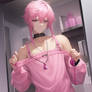 Pink haired femboy