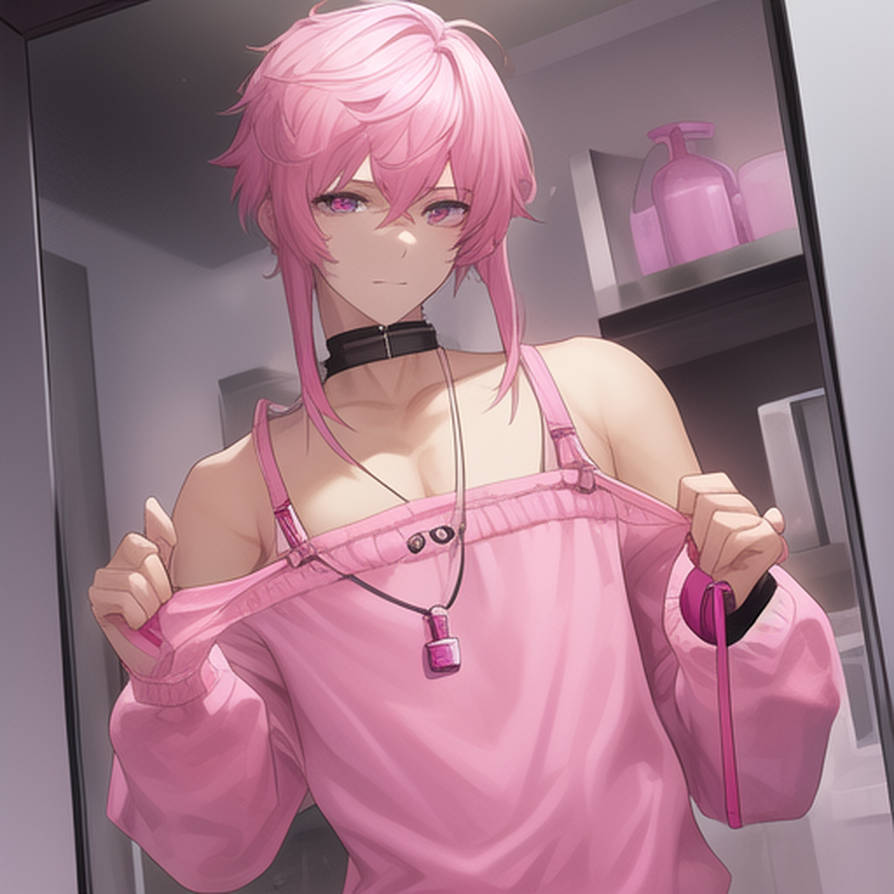 Pink haired femboy by Artemisia36 on DeviantArt