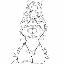 Rangiku Matsumoto as catgirl