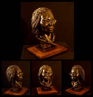 Whoopi Goldberg portrait bust