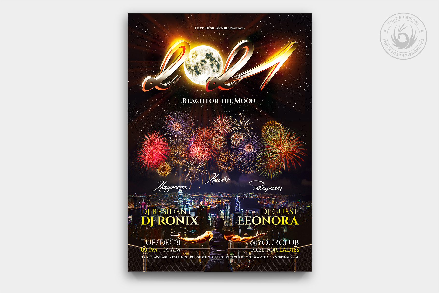 New Year Flyer Template V1