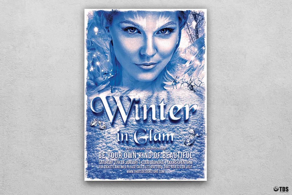 Winter Glam Flyer Template V2