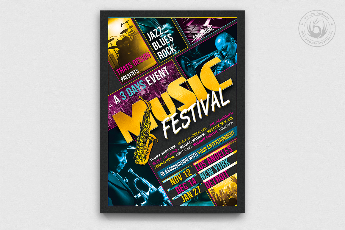 Music Festival Flyer Template V3