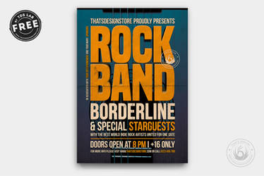 Free Rock Band Flyer Template