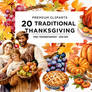 01 Traditional thanksgiving Clipart png bundle