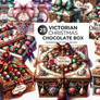 Victorian Christmas Chocolate box PNG Clipart