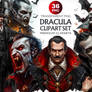 36 Dracula clipart set