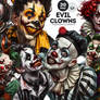 30 Evil clown Clipart