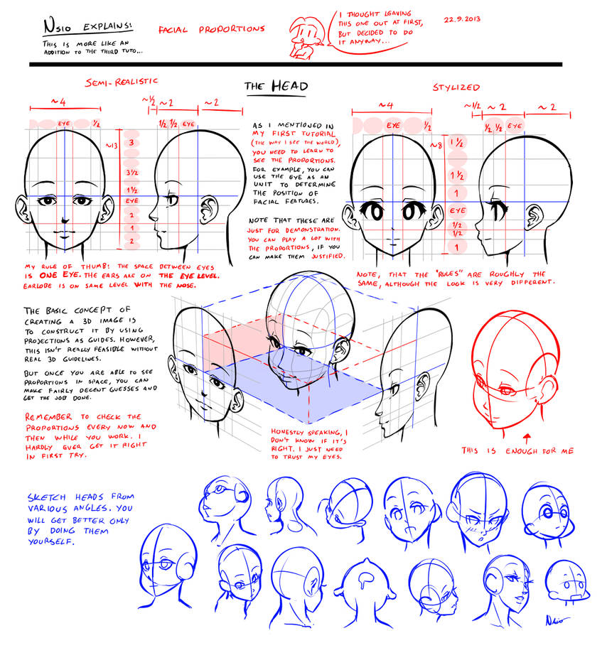 Nsio explains: Facial Proportions by Nsio on DeviantArt