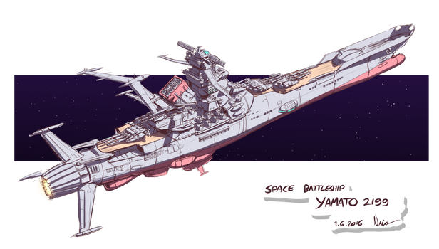 Space Battleship YAMATO 2199 rough sketch