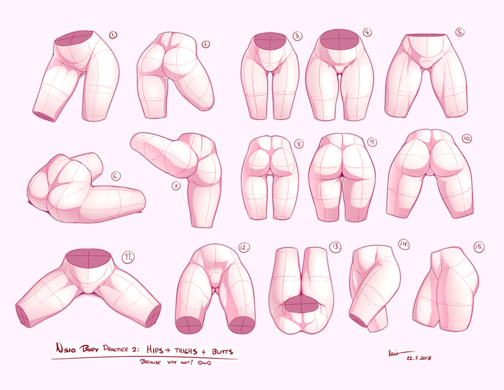 Nsio Body Practice2: Hips, Thighs and Butts by Nsio on DeviantArt