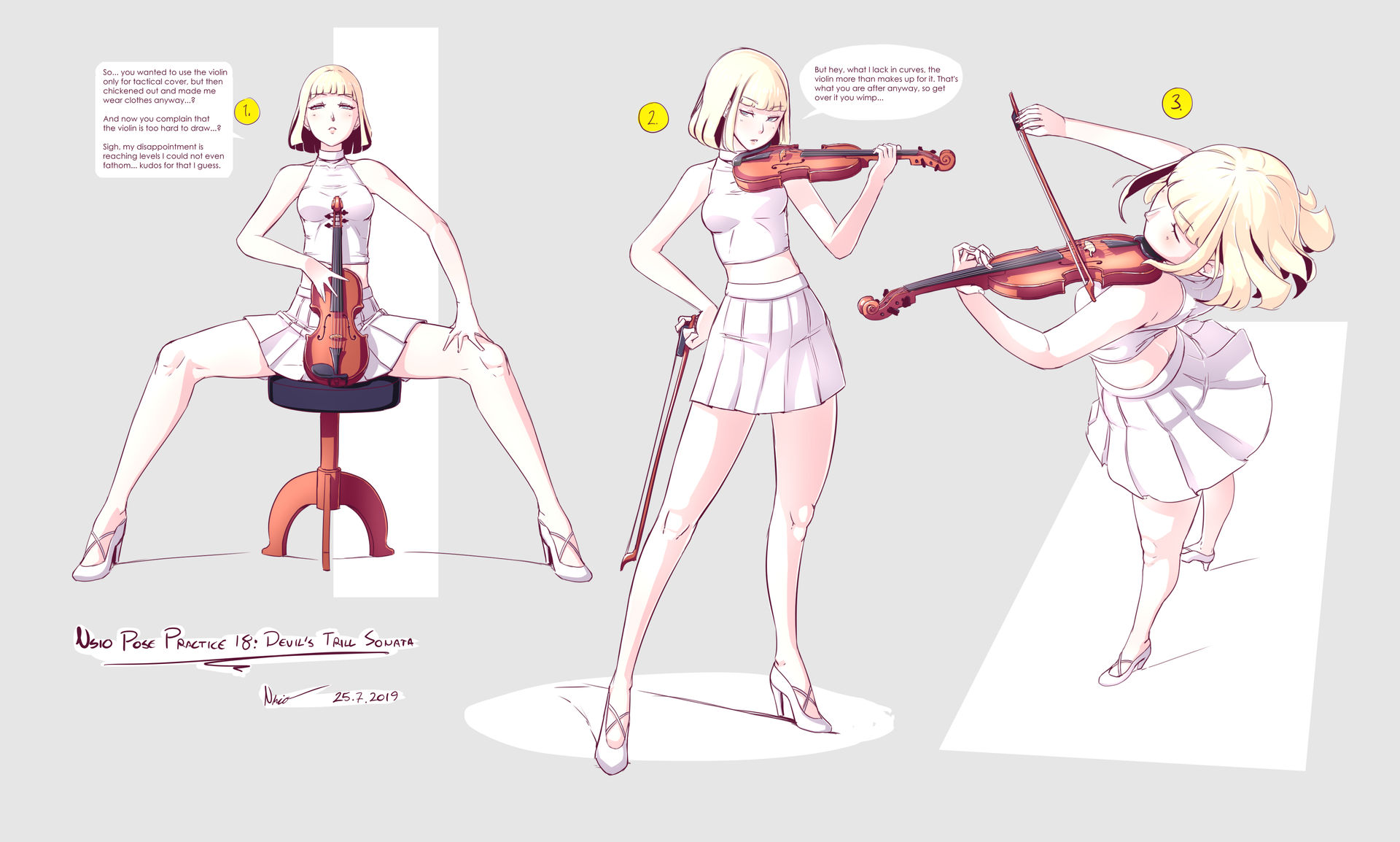 Nsio Practice Nsio Pose Practice 18: Devil's Trill Sonata by Nsio on DeviantArt