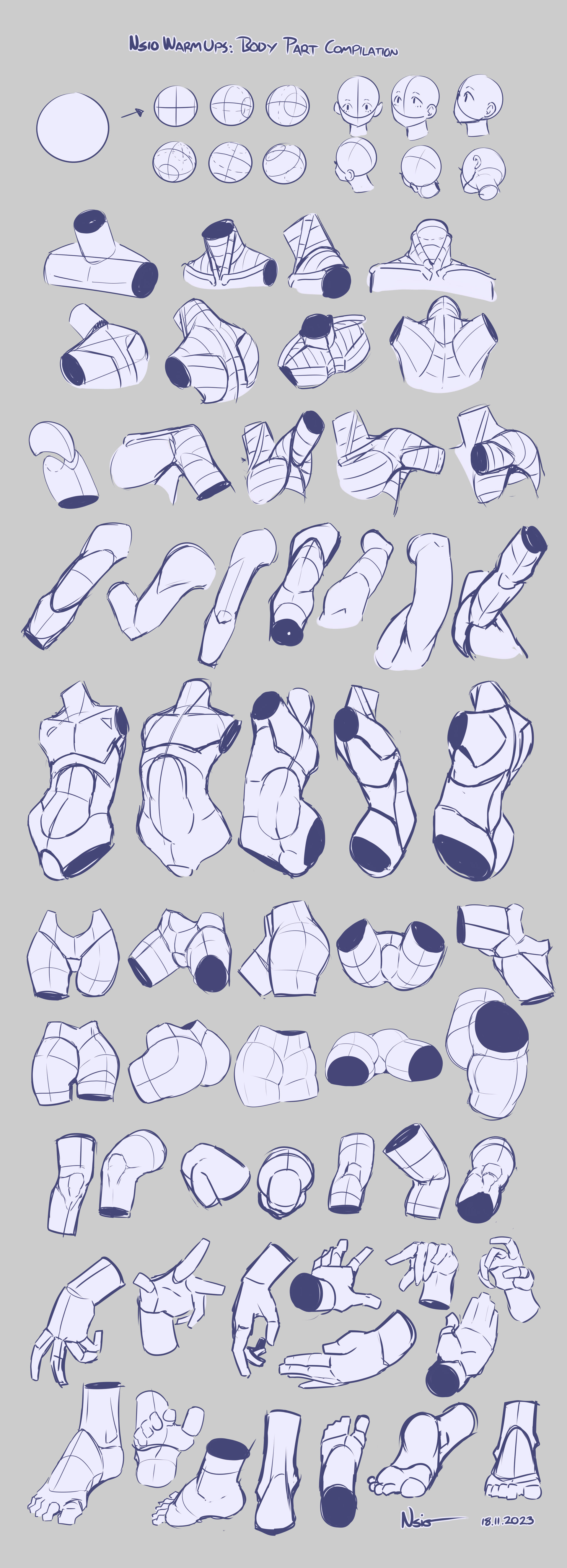 Nsio Warm Ups: Body Part Compilation
