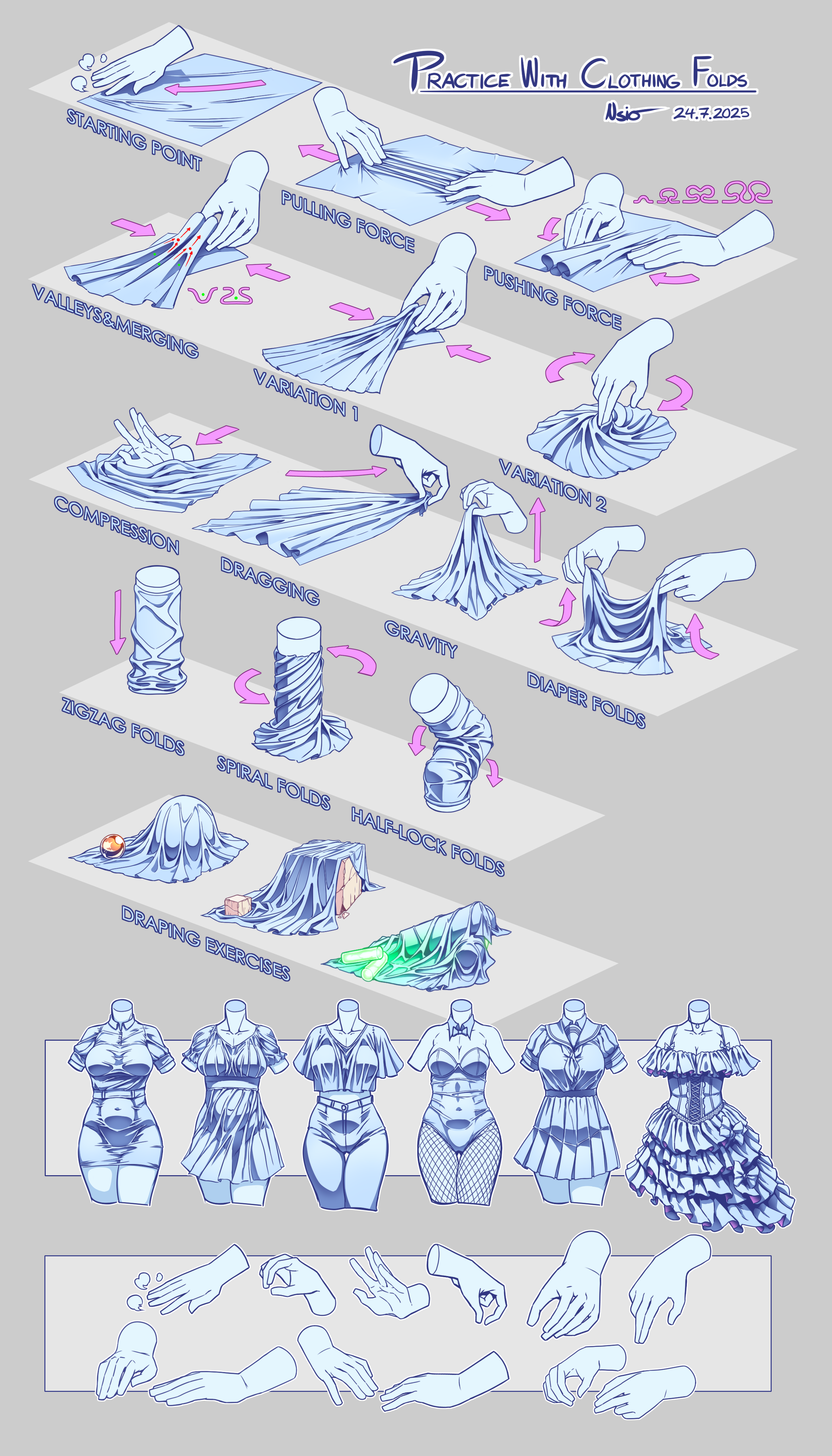 Nsio Practice Nsio Practices: Practice with Clothing Folds by Nsio on DeviantArt