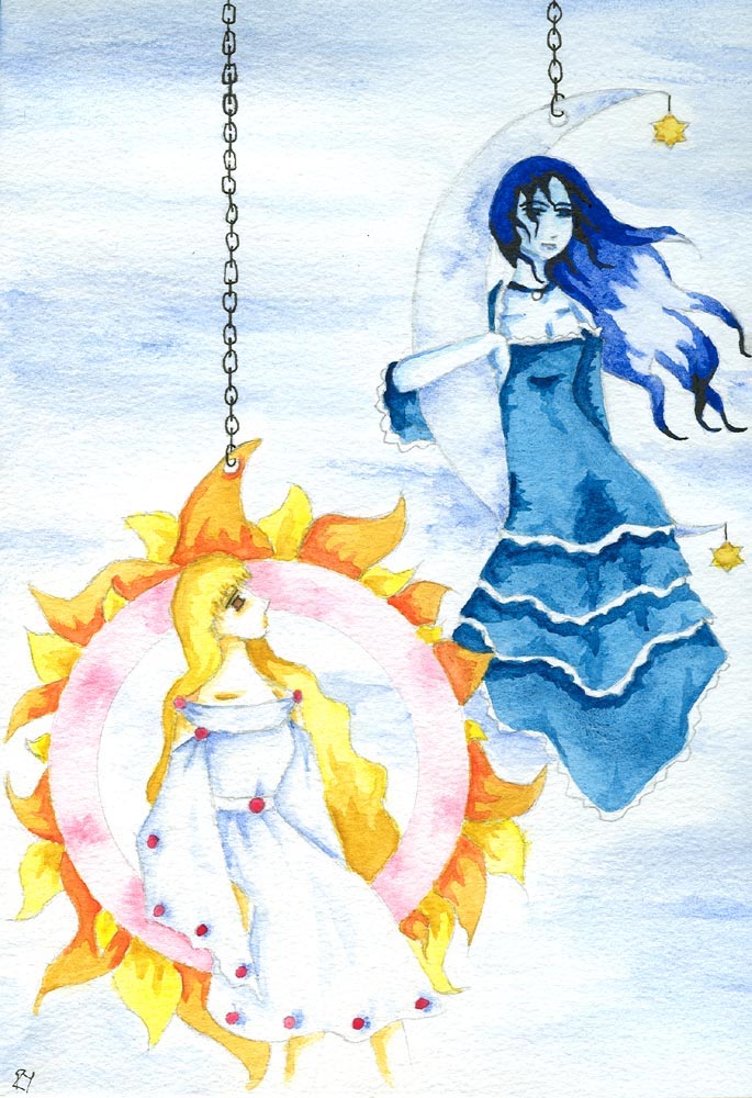 Sun and Moon - Art and Sonnet