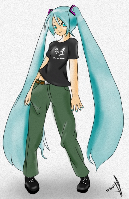 Hatsune Miku... Casual Like me!!!