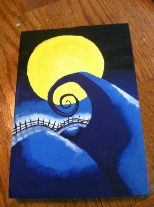 The Nightmare Before Christmas painting