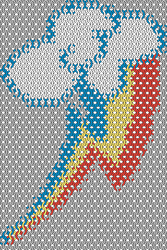 Rainbow Dash Chainmaille Inlay