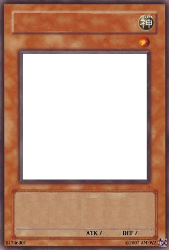 Monster Card Template Light