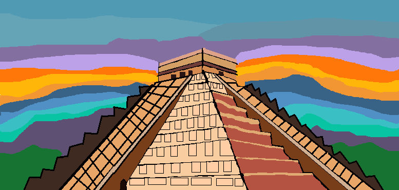 Deviantart Aztec Ritual Aztec temple sunset by biancaroseg77 on DeviantArt