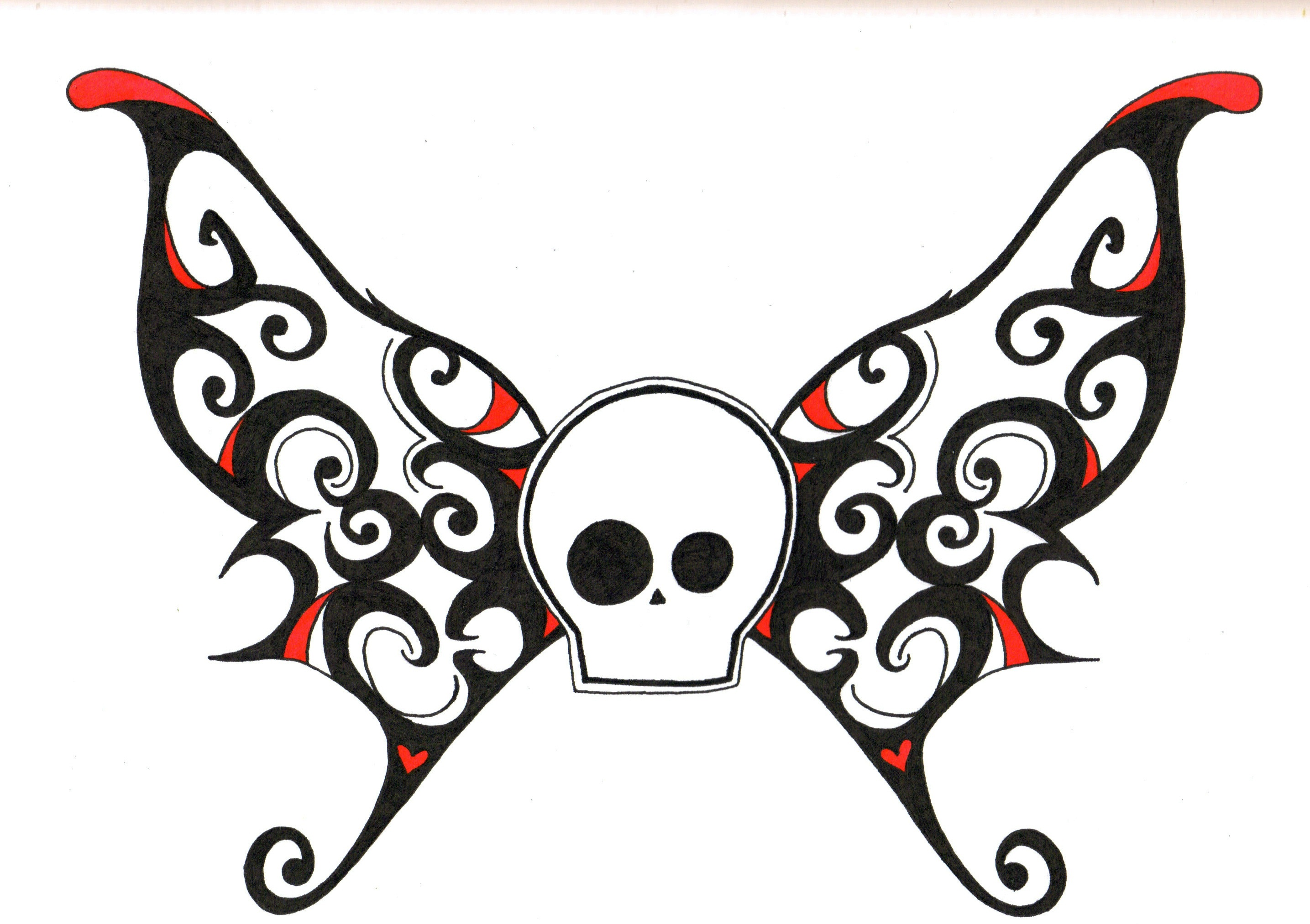 Skull and Wings