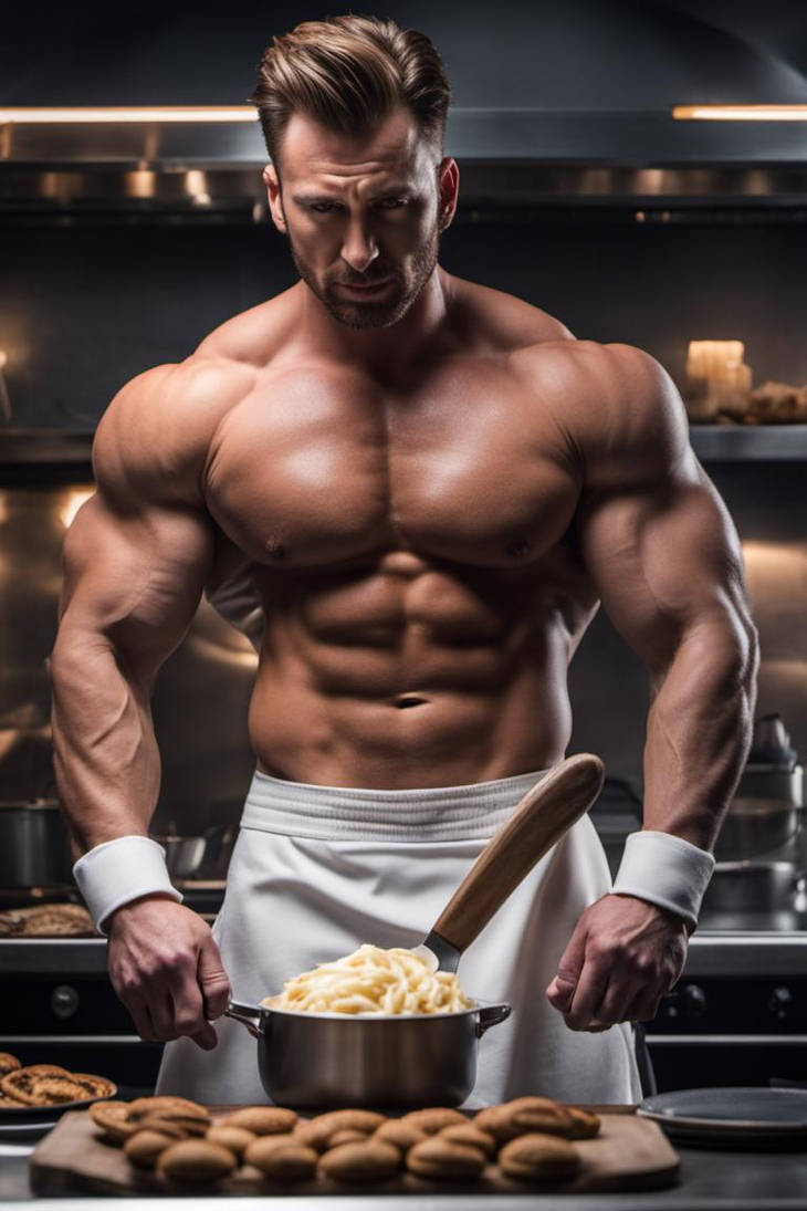Chris Evans the pastry chef by LustyMere10 on DeviantArt