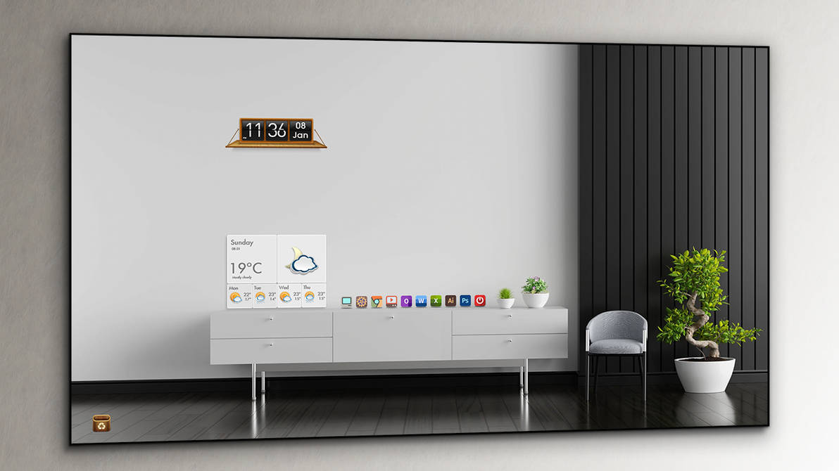 Minimal and Aesthetic desktop customization by jmnaleef on DeviantArt