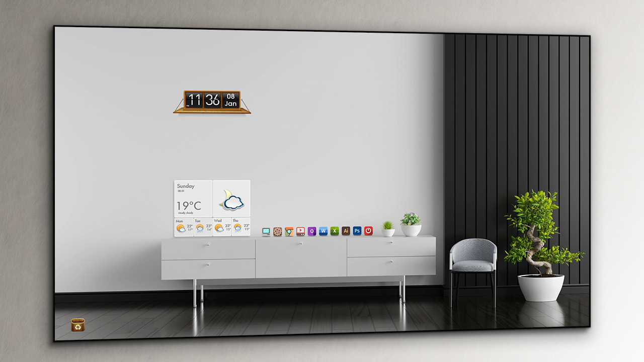 Minimal and Aesthetic desktop customization by jmnaleef on DeviantArt