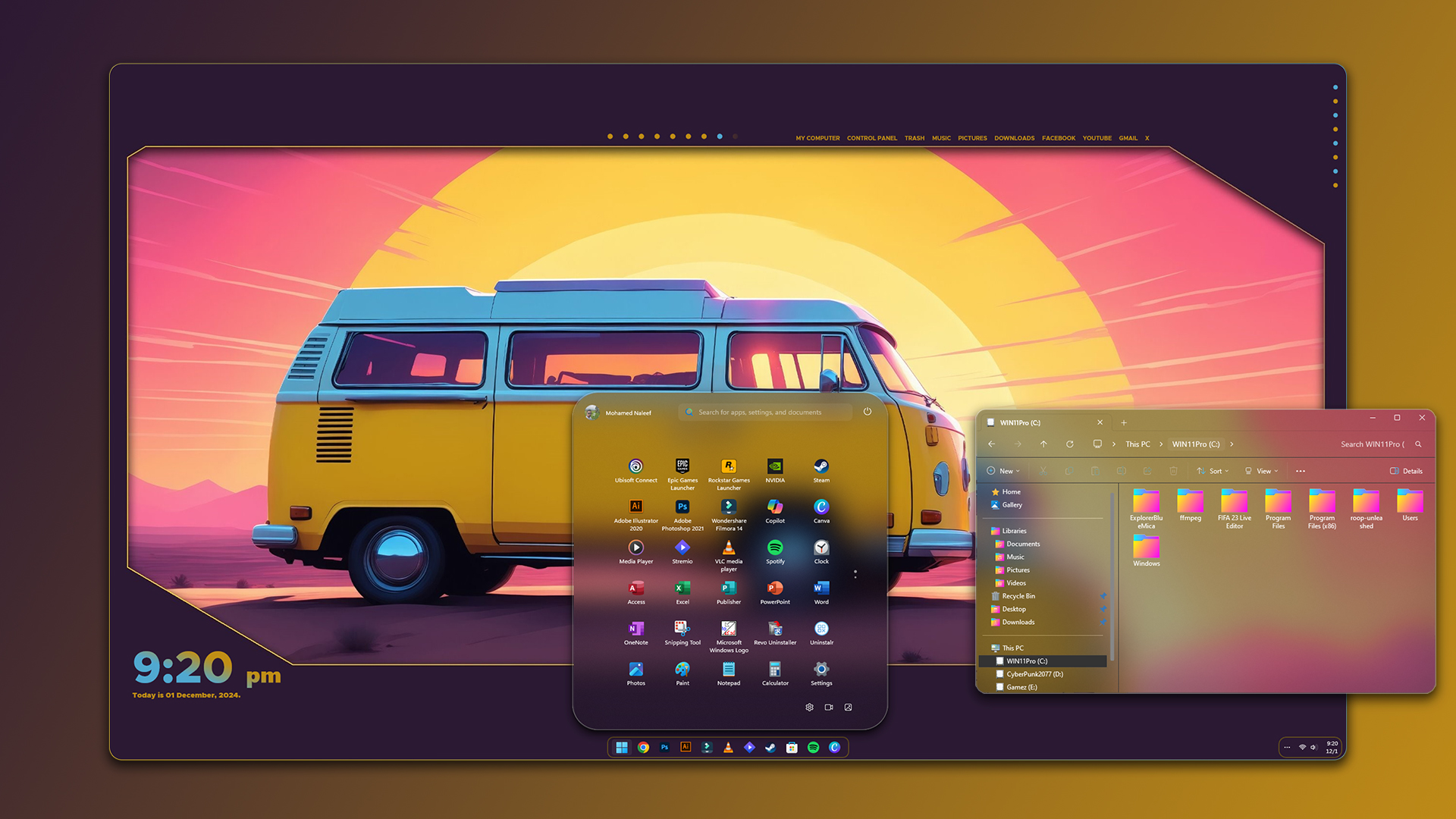 Colorful Windows 11 customization Experience by jmnaleef on DeviantArt