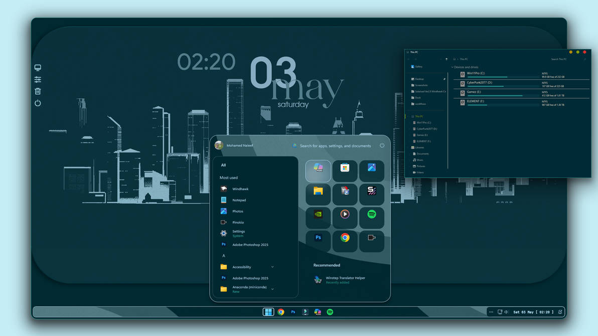 Windows 11 Solarized setup Ver 2.0 by jmnaleef on DeviantArt