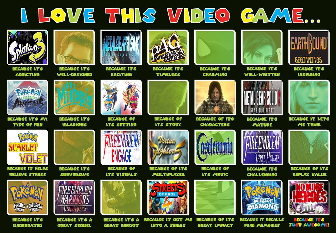 know - source: xhttps: memes i-love-video-games-me ... I Love This Video Game Meme 2023 Edtion by meikotheshinyturtwig on ...