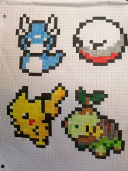 4 pokemon sprites