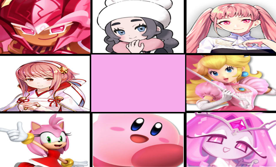 Pink Characters Icon Favorite Pink Characters by meikotheshinyturtwig on DeviantArt